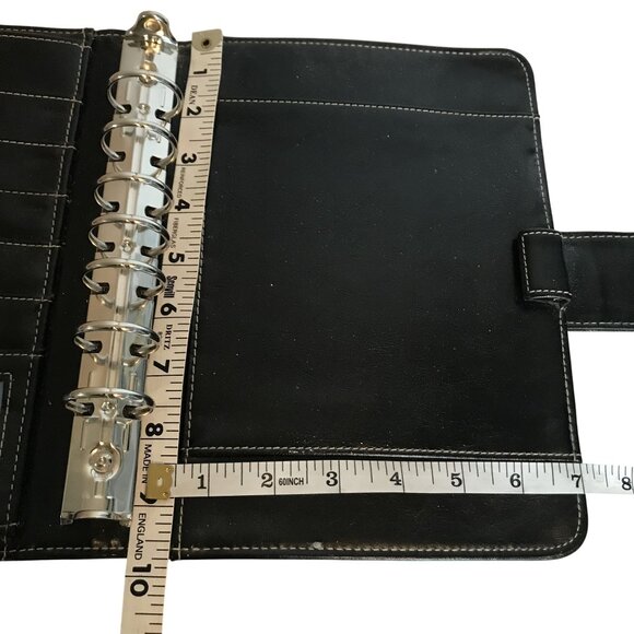 FranklinCovey Leather Organizer Planner With Snap Closure 7 Ring Binder 10H X 7W - Picture 5 of 12